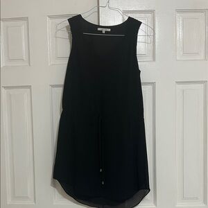 Naked Zebra Black Sleeveless Mini Dress